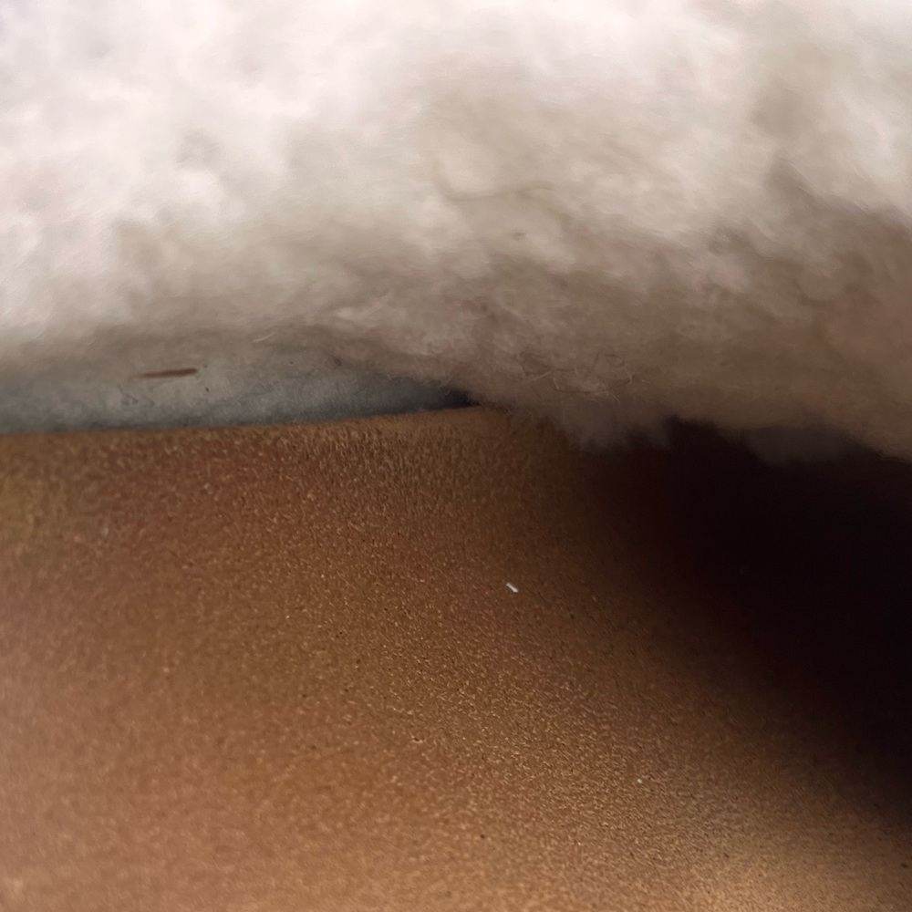 Jenni Kayne Shearling-Lined Tan Mules - Picture 6 of 6